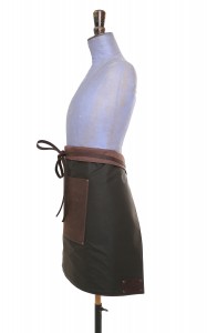 Half Apron - Leather & Waxed Cotton